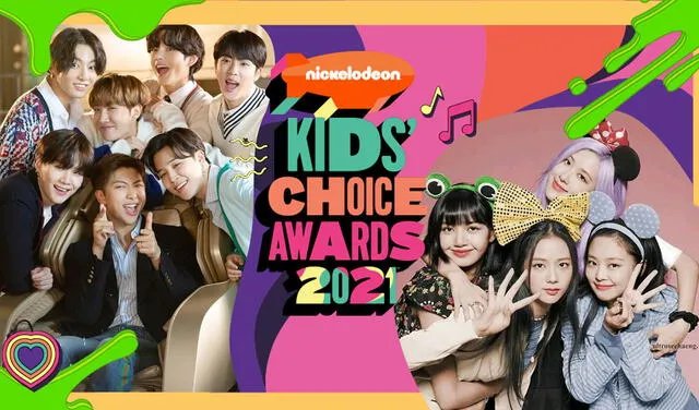 BTS y BLACKPINK podrían ganar un premio en sus respectivas categorías. Foto: composición Nickelodeon