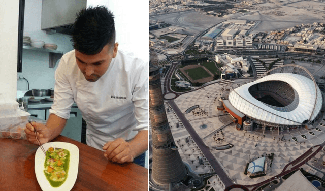 Bryan Bartolomé trabaja como chef en la ciudad de Doha en un restaurante peruano