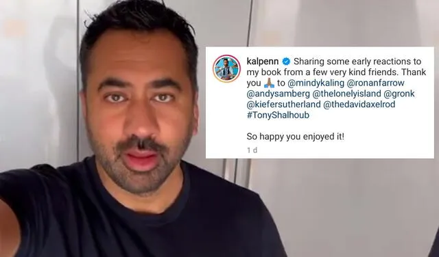 31.10.2021 | Post de Kal Penn agradeciendo los mensajes recibidos tras anunciar su compromiso. Foto: captura Kal Penn / Instagram