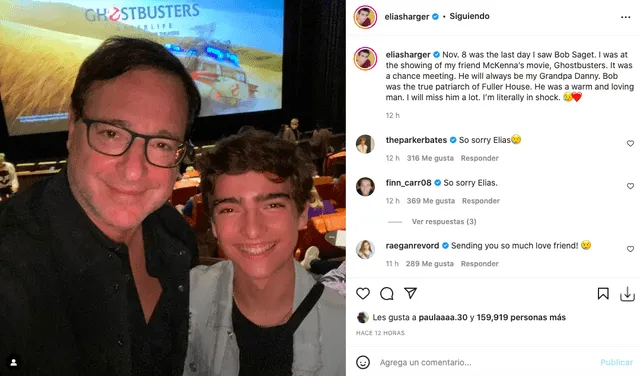 Bob Saget: estrellas de Tres por tres y Fuller House le dan el último adiós al actor