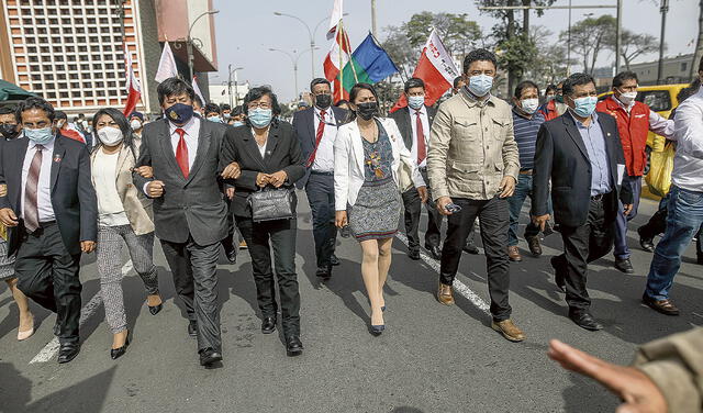 Avanzan. Bancada de Perú Libre se toma un respiro. Foto: difusión