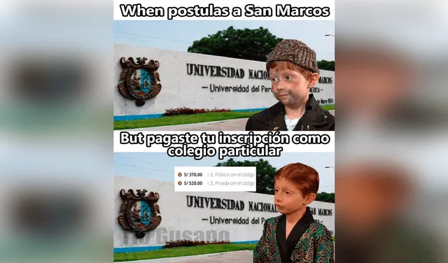Los divertidos memes no pudieron faltar durante el examen de admisión de la UNMSM. Foto: captura de Facebook