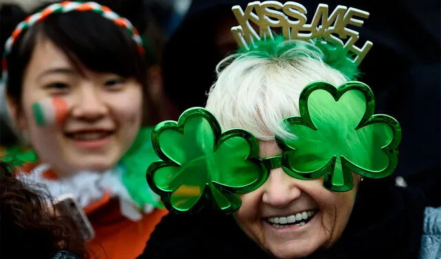 El trébol es un símbolo del día de San Patricio. Foto: AFP