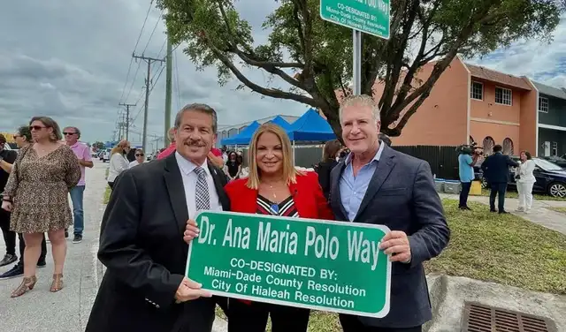 Ana María Polo cuenta con su propia calle en una ciudad del estado de Florida.
