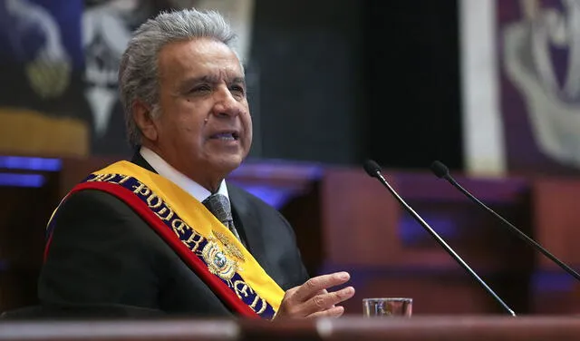 El expresidente Lenín Moreno impulsó la consulta constitucional de 2018 que buscaba eliminar la reelección indefinida. Foto: AFP