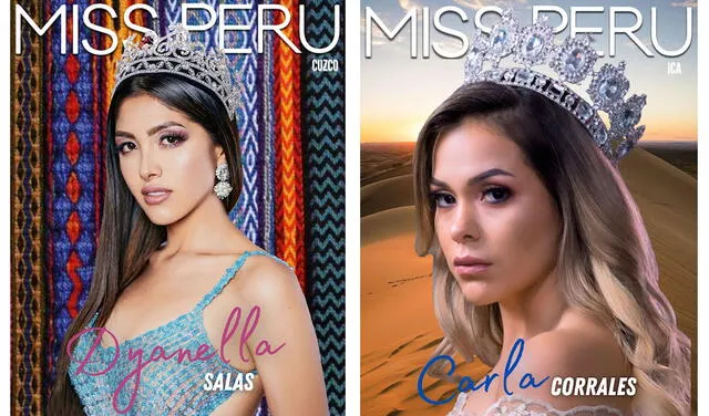 Miss Cusco y Miss Ica.  Foto: Miss Perú / Facebook