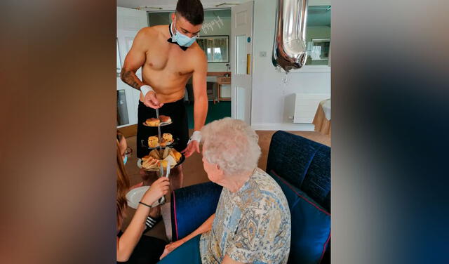 Anciana celebra su cumpleaños 106 con un sexy stripper: “No tenía ropa interior”
