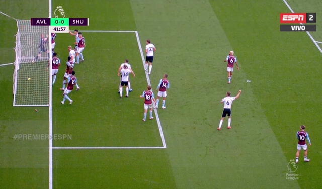 VIDEO VIRAL Premier League: Árbitro no convalido un gol claro del Sheffield ante Aston Villa | Fútbol inglés