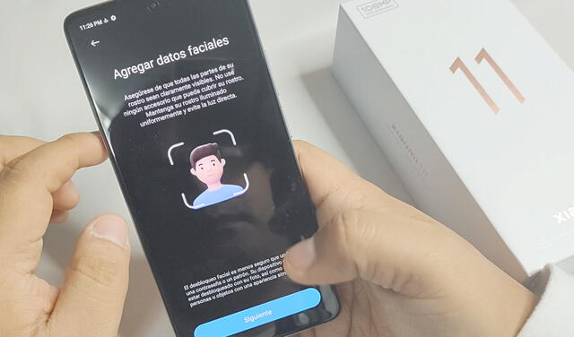 El Xiaomi 11T posee reconocimiento facial. Foto: Juan José López Cuya / La República