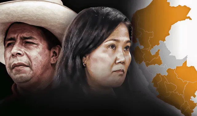 Keiko Fujimori. Pedro Castillo