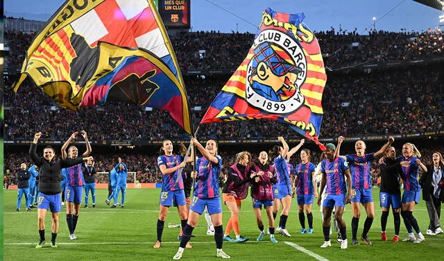 Barcelona femenino solamente ha perdido una vez en toda la temporada 2021/22. Foto: AFP