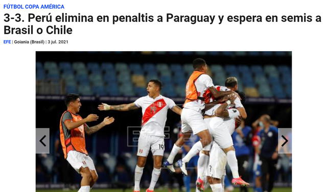Agencia EFE - Perú a semifinales