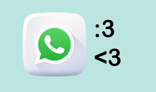 WhatsApp: ¿qué significan los “:3” y “<3″ que usan en los chats?