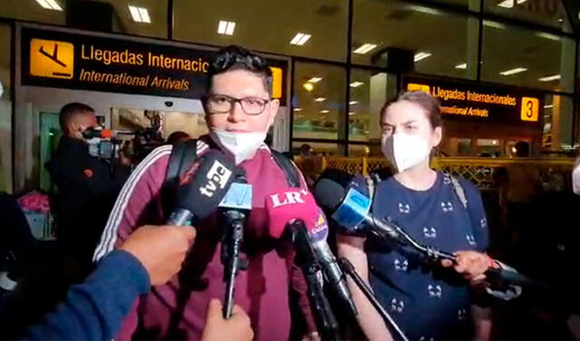Peruano llegó de Ucrania junto a su esposa de 6 meses de embarazo. Foto: La República