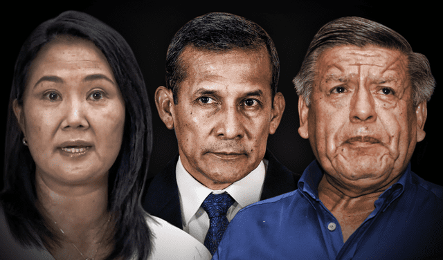 Ollanta Humala, Keiko Fujimori y César Acuña encabezan el antivoto