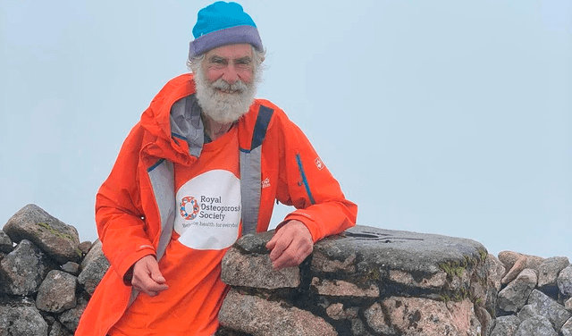 El anciano contó que su iniciativa consistía en escalar 282 montañas por encima de los 3.000 pies, en 1200 días. Foto: Facebook