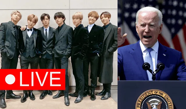 BTS, Casa Blanca, en vivo, Joe Biden