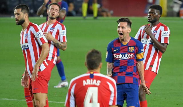 Barcelona y Atlético de Madrid empataron 2-2 en su último enfrentamiento en el Camp Nou por LaLiga. Foto: EFE