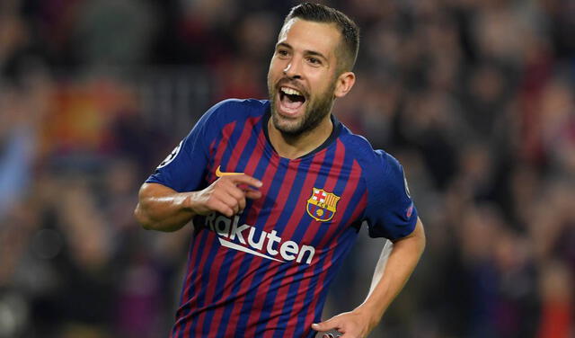 Jordi Alba tiene contrato con el Barcelona hasta mediados del 2024. Foto: AFP