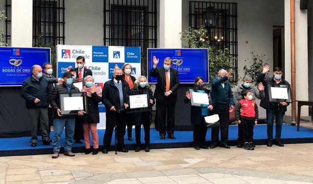 Según el Gobierno chileno, más de 9.000 matrimonios podrán pedir el Bono Bodas de Oro en lo que queda del 2021. Foto: MintrabChile/Twitter