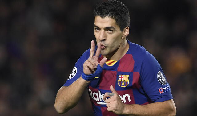 Luis Suárez es el tercer goleador histórico del Barcelona con 198 tantos. Foto: AFP