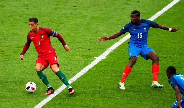 El último Francia vs. Portugal por Eurocopa fue la final de 2016, ganada por los lusos en la prórroga. Foto: EFE