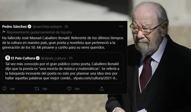 Tuit Pedro Sánchez