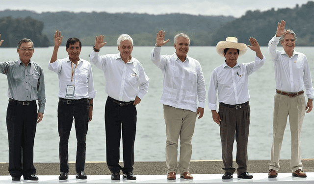 Los presidentes de los países miembros se reunieron en la XVI Cumbre de la Alianza del Pacífico. Foto: AFP