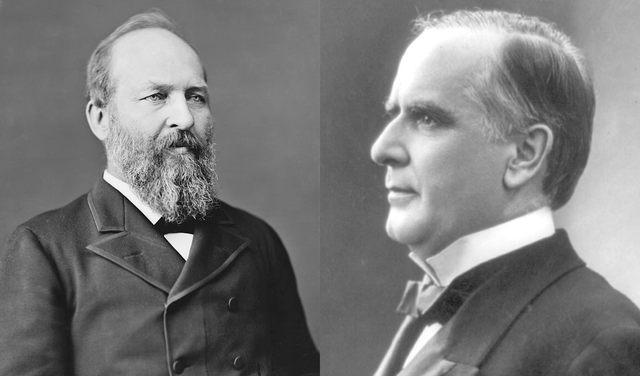 James Garfield y William McKinley. Ambos presidentes fueron asesinados durante sus gobiernos. Foto: Composición / Biblioteca del Congreso de Estados Unidos
