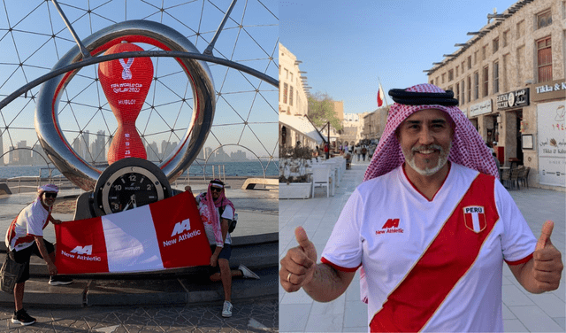 Marco Romero llegó a Qatar y recorre las calles alentando a la selección: “Un pueblo unido”