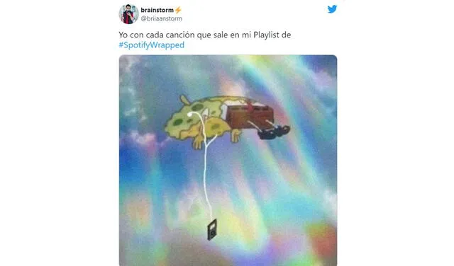 Estos son los memes que dejó el resumen musical de Spotify. Foto: captura de Twitter