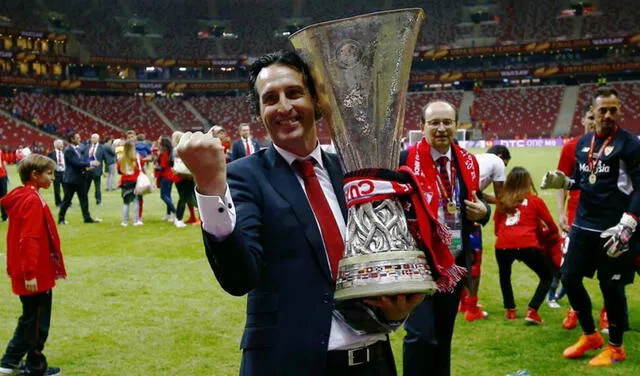 Todos los títulos de Europa League que ganó Emery fueron en el Sevilla. Foto: Sevilla FC