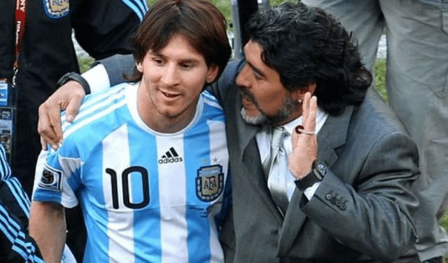 Messi estuvo bajo el orden de Maradona en la selección de Argentina, el 2008-2010. | Foto: EFE