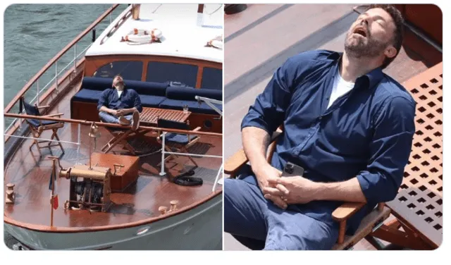 Ben Affleck dormido durante su luna de miel con JLo