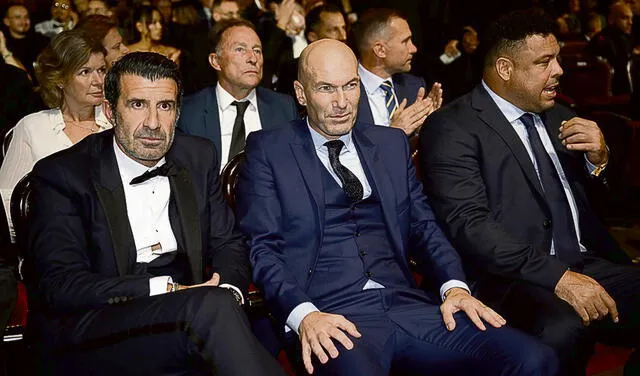 Luis Figo, Zinedine Zidane, Ronaldo, Balón de Oro