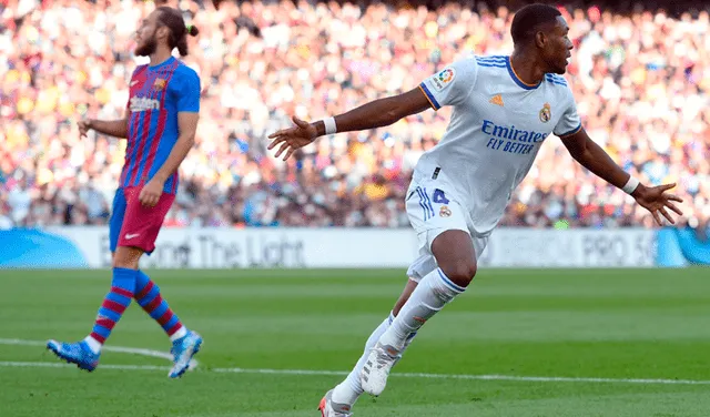 David Alaba expresó su felicidad tras anotar su primer gol con el Real Madrid y en un superclásico ante el Barcelona