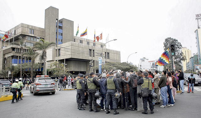 Movilización a favor de Pedro Castillo