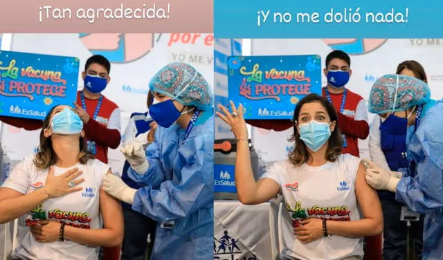 Melania Urbina compartió imágenes de su llegada a la Vacunatón, jornada en la que recibió su primera dosis contra el coronavirus. Foto: Melania Urbina / Instagram