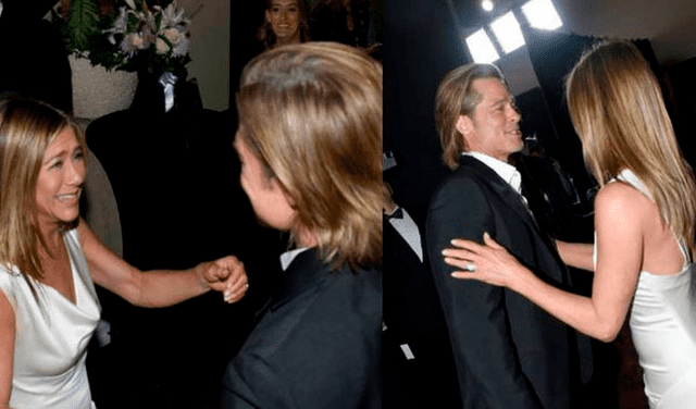 Brad Pitt y Jennifer Aniston en los Sag Awards.
