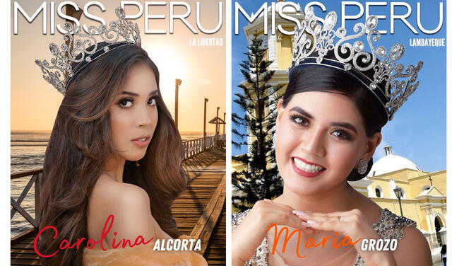 Miss La Libertad y Miss Lambayeque.  Foto: Miss Perú / Facebook