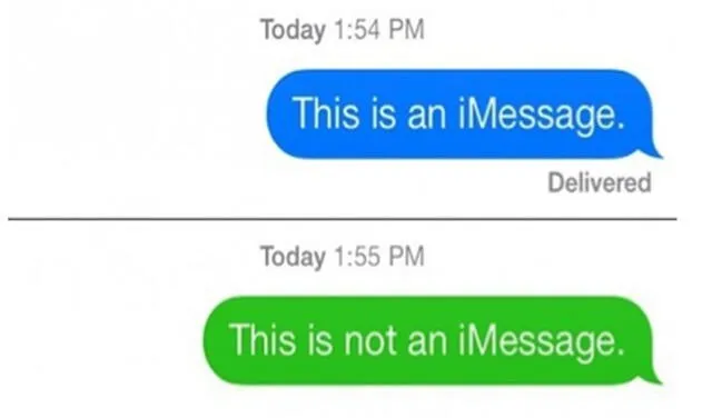 Si es azul, el mensaje fue enviado por iMessage. En caso sea verde fue enviado por Android o SMS tradicional. Foto: iPadizate