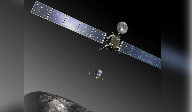 Sonda Rosetta suelta al robot Philae. Foto: ilustración/ ESA