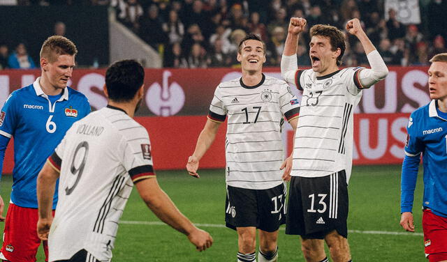 Thomas Müller celebrando un gol. Foto: Selección Alemana