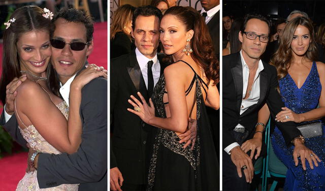 En el cumpleaños de Marc Anthony recordamos sus tres relaciones más importantes. Foto composición La prensa gráfica/Wireimage