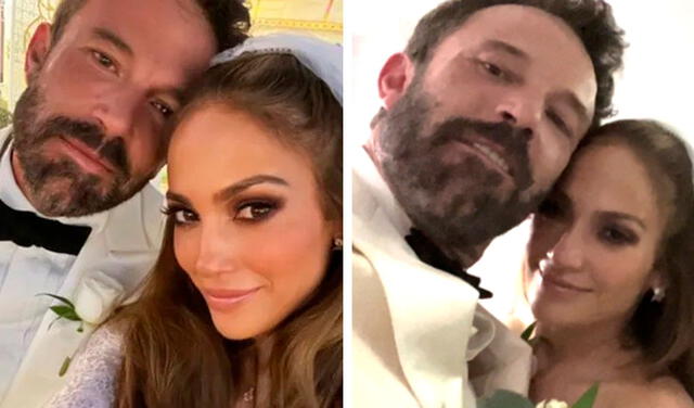 Jennifer Lopez y Ben Affleck se casaron el 17 de julio en Las Vegas. Foto: Jennifer Lopez/Instagram