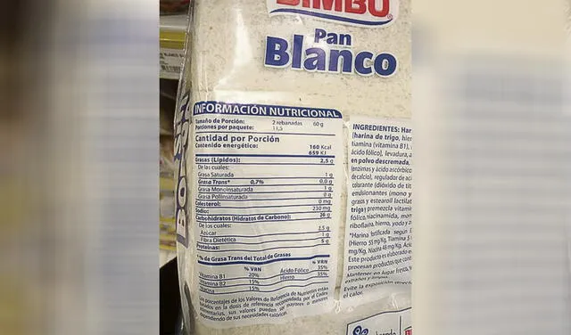 En cuestión. Uno de los productos de panificadora Bimbo. Foto: difusión