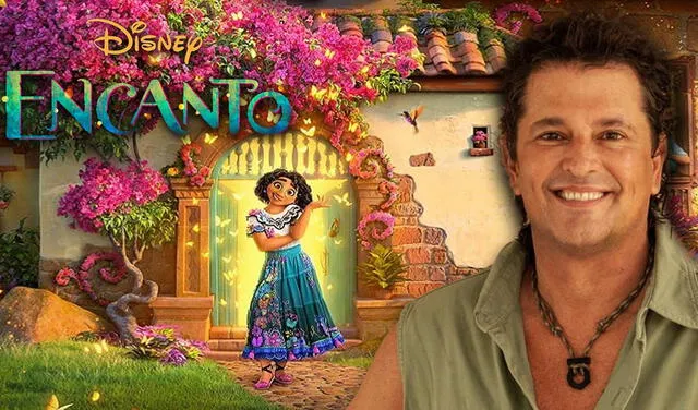 "Colombia, mi encanto" es el título del tema principal de la película Encanto, la cual es intepretada por Carlos Vives. Foto. composición/ Disney