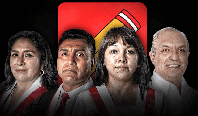 Oscar Zea, Katy Ugarte y Roberto Kamiche son integrantes de la bancada de Perú Libre. Foto: Gerson Cardoso / La República