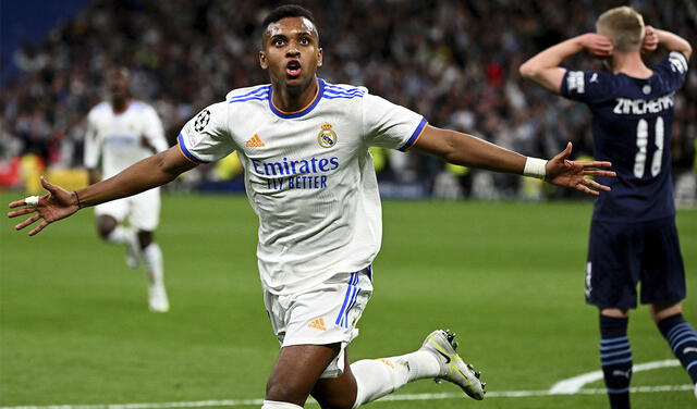 Rodrygo lleva cinco goles con Real Madrid en la Champions League 2021/22. Foto: AFP