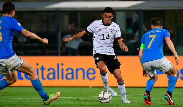 Alemania no pasó del empate 1-1 con Italia en la primera fecha. Foto: AFP